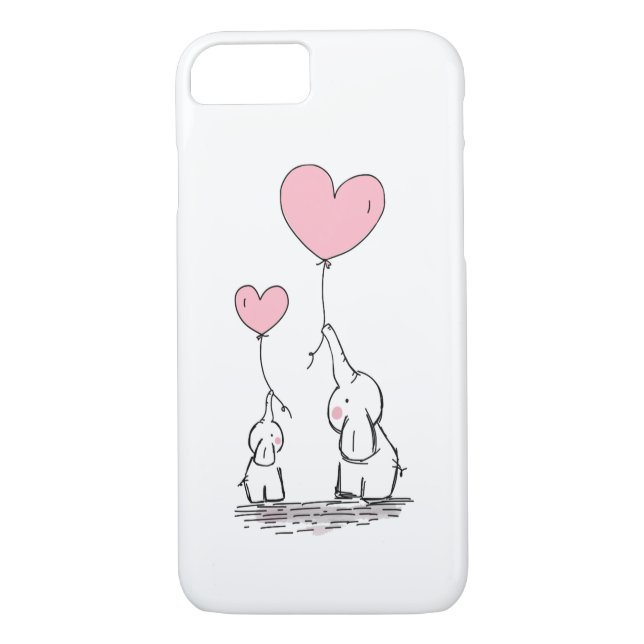 Coques Case-Mate iPhone Amour d'éléphant (Dos)