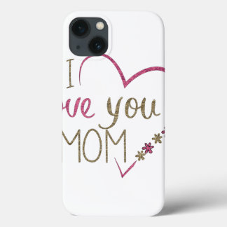 iPhone 13 Coque Amour Maman Mères Jour Coeur