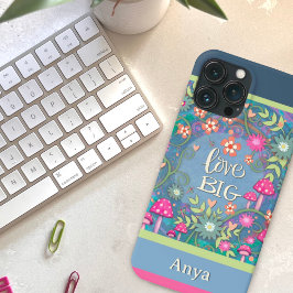 Case-Mate iPhone Case Amour moderne Big Pastel Floral Dragonfly Custom