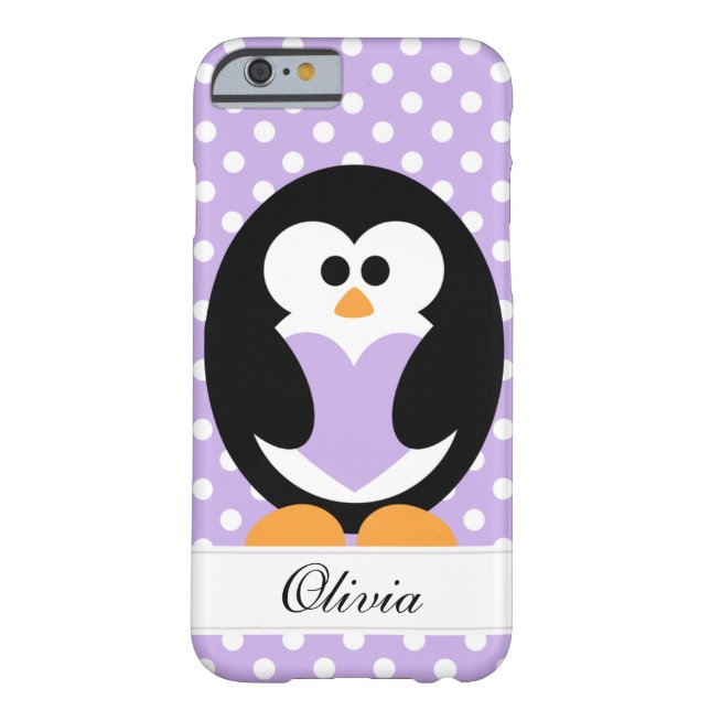 Coques Case-Mate iPhone Amour pourpre de pingouin (Dos)