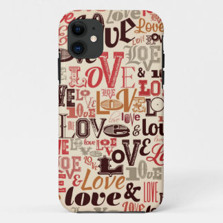 Coque iPhone 11 Amour vintage