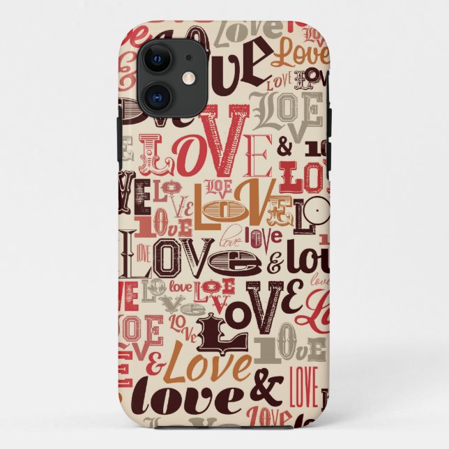 Coques Case-Mate iPhone Amour vintage (Dos)