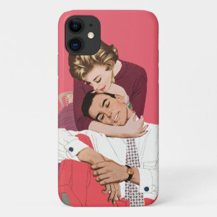 Etui iPhone Case-Mate Amour vintage et romance, Nouveaux mariés en rose