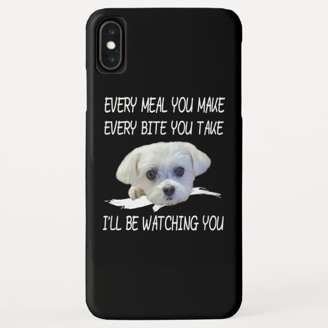 Coques Case-Mate iPhone Amoureux de les chiens| Mignons Maltais Chaque Rep (Dos)