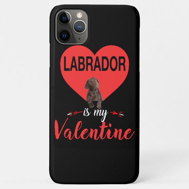 Coques Case-Mate iPhone Amoureux des chiens | Labrador Est Ma Valentine (Dos)