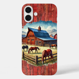 Coques iPhone 16 Plus Amoureux du cheval de l'Ouest ranch