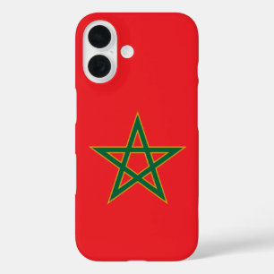 Coques iPhone 16 Amoureux du Maroc Drapeau Marocain Football