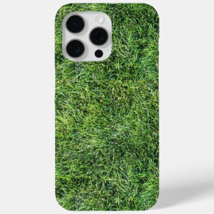 Coque iPhone 15 Pro Max Amusante herbe verte vraie texture photo motif pla