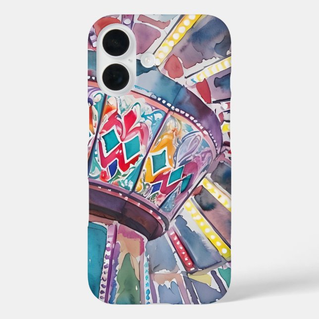 Coques Case-Mate iPhone Amusement Park Swings Abstract Iphone Case (Verso)