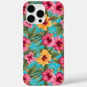Coques iPhone 16 Pro Max Ananas à fleurs tropicales