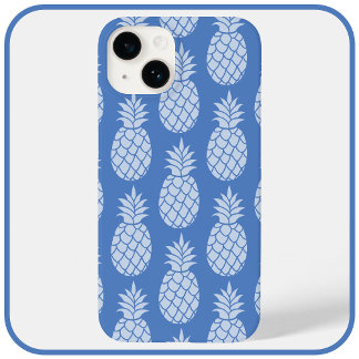 Coque Pour iPhone 14 Ananas bleu