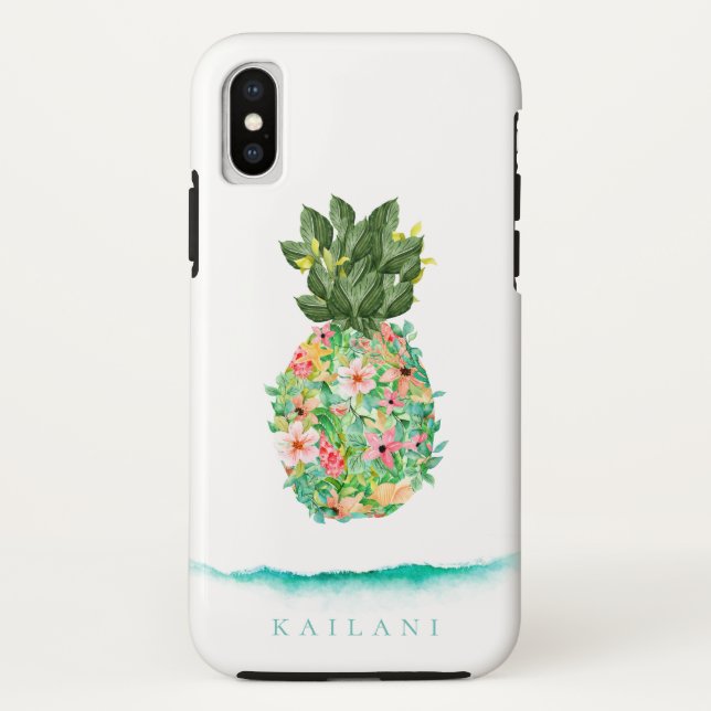Coques Case-Mate iPhone Ananas botanique élégant (Dos)
