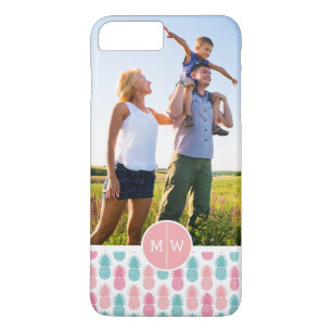 Coques Pour iPhone Ananas branché  Ajouter votre photo et votre monog