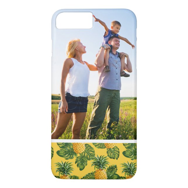 Coques Case-Mate iPhone Ananas faits sur commande de photo et feuille (Dos)