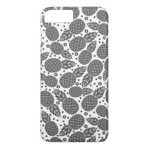 Coque iPhone 8 Plus/7 Plus Ananas monochrome