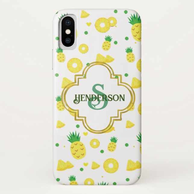 Coques Case-Mate iPhone Ananas personnalisé (Dos)