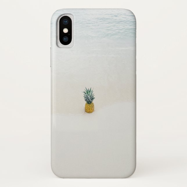 Coques Case-Mate iPhone Ananas unique sur la plage (Dos)