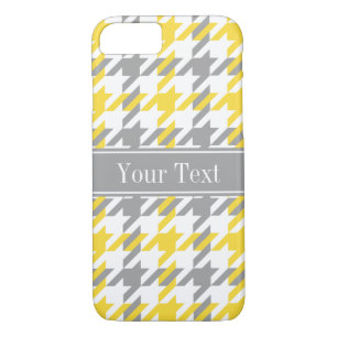 Etui iPhone Case-Mate Ananas Wht Dk Grey Houndstooth Nom Monogramme