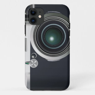 Coque iPhone 11 Ancien appareil photo noir