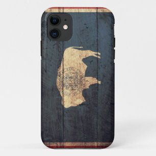 Etui iPhone Case-Mate Ancien drapeau Wyoming En Bois