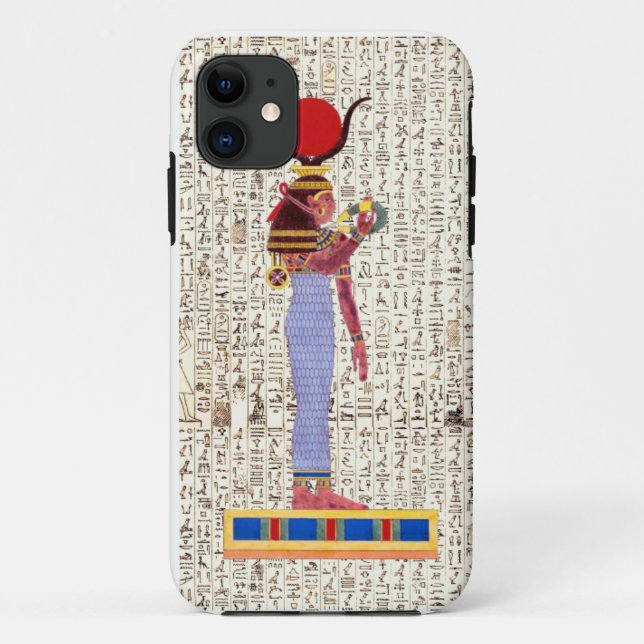Coques Case-Mate iPhone Ancienne déesse égyptienne Hiéroglyphes Design (Dos)