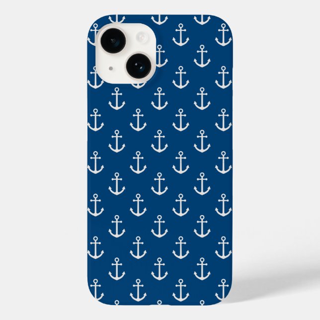 Coques Case-Mate iPhone Ancre bleu marine (Verso)