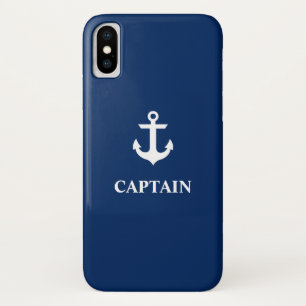 Case-Mate iPhone Case Ancre bleue marine nautique Capitaine iPhone X Coq