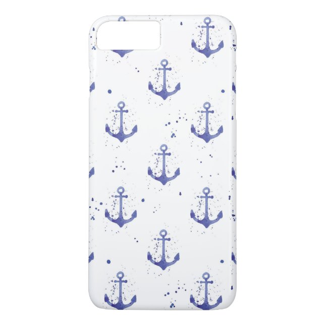 Coques Case-Mate iPhone Ancre d'aquarelle Motif 2 (Dos)
