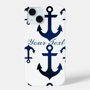 Coque Pour iPhone 15 Ancres Ahoy Nautical