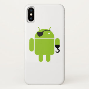Coque iPhone X Android Robot Iconic Pirate Style