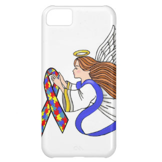 Coque iPhone 5C Ange de sensibilisation sur l'autisme