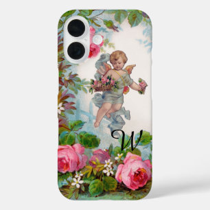 COQUES iPhone 16 ANGE DÉMONIAQUE CUEILLANT DES ROSES ET DES FLEURS