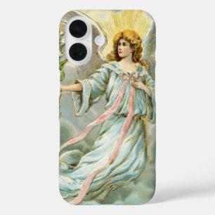 Coques iPhone 16 Ange en bleu