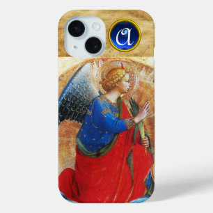 COQUE POUR iPhone 15 ANGE EN OR ROUGE ET BLEU GEMSTONE MONOGRAMME