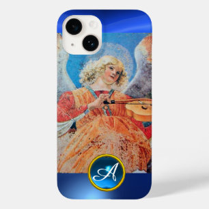 Coques Pour iPhone ANGE MUSICAL, Sapphire Bleu Monogramme