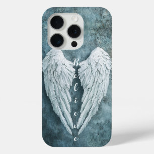 Coque iPhone 15 Pro Ange Wing Téléphone Case, Croyez