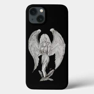 Coques Pour iPhone Angel - Design noir et blanc