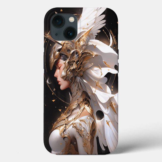 Coques Case-Mate iPhone Angel En Blanc Armor Imaginaire Art (Verso)
