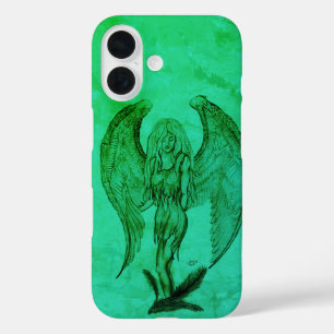 Coques iPhone 16 Angel en style tatouage