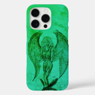 Coques iPhone 16 Pro Angel en style tatouage
