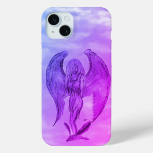 Coque iPhone 15 Mini Angel en style tatouage