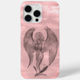 Coque iPhone 15 Pro Max Angel en style tatouage