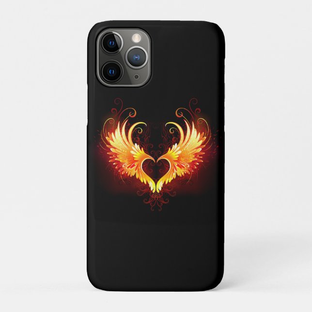 Coques Case-Mate iPhone Angel Fire Heart with Wings (Dos)