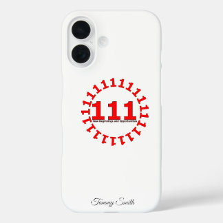 Coques iPhone 16 Angel Numéro 111 Rouge Design - Manifestation