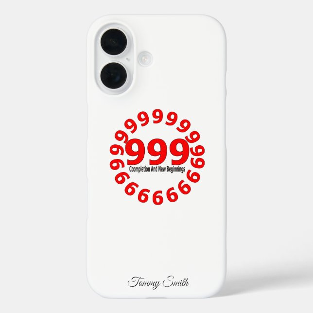Coques Case-Mate iPhone Angel Numéro 999 Nouveaux débuts Spirituel (Verso)