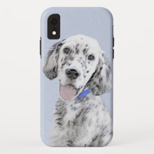 Case-Mate iPhone Case Anglais Setter Blue Belton Peinture Chien Art