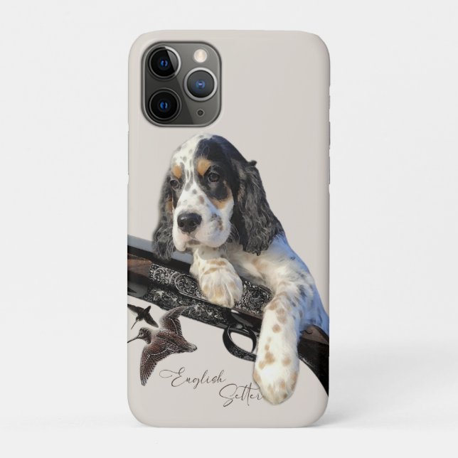 Coques Case-Mate iPhone Anglais Setter, mignon chiot flacon de café Fourre (Dos)