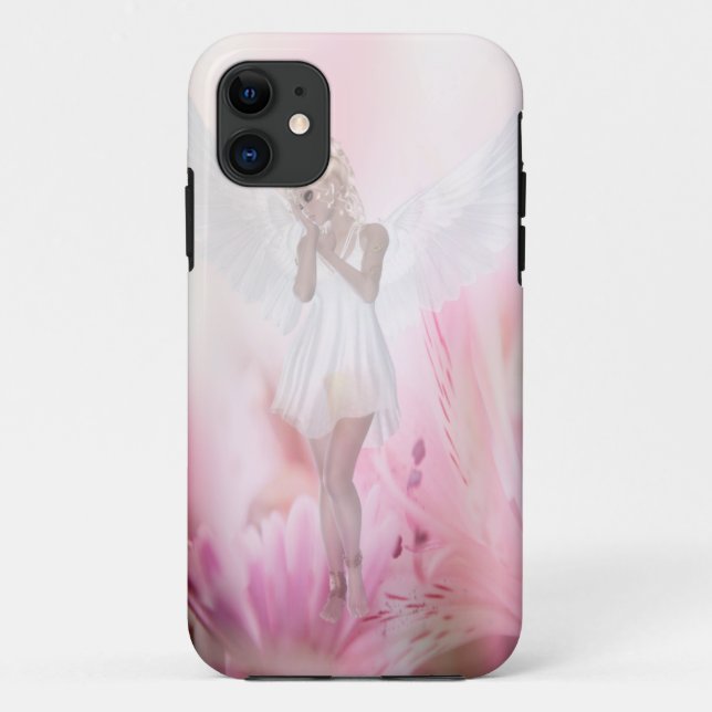 Coques Case-Mate iPhone Angle de fleurs roses (Dos)