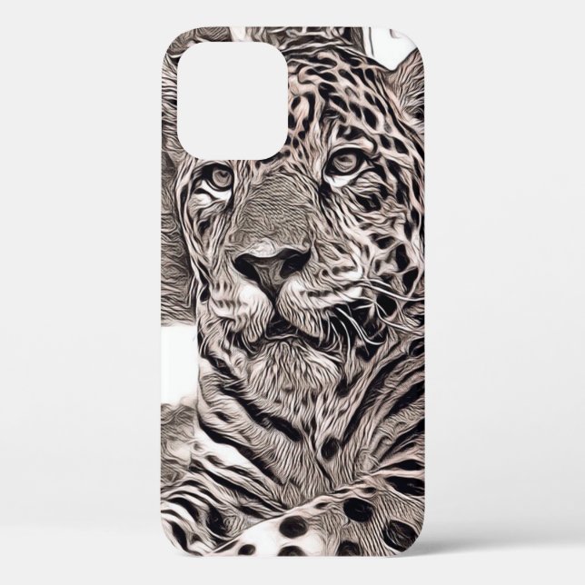 Coques Case-Mate iPhone Animal de style rustique - Jaguar (Verso)