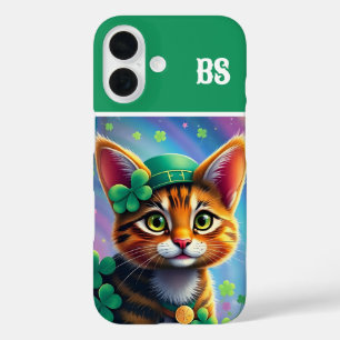 Coques iPhone 16 Animaux chanceux déguisés - Saint Patrick’s Day Fu